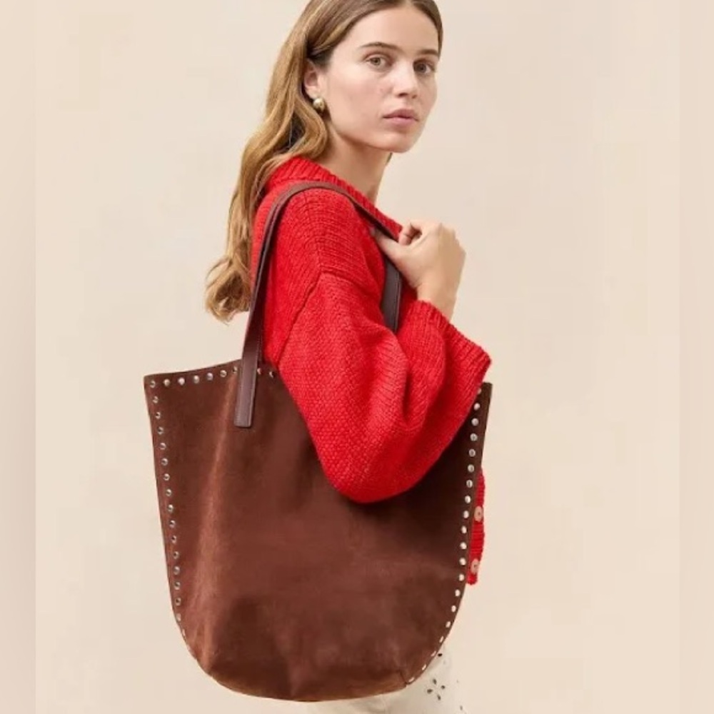 Loeffler Randall Walker Suede Tote - Brown